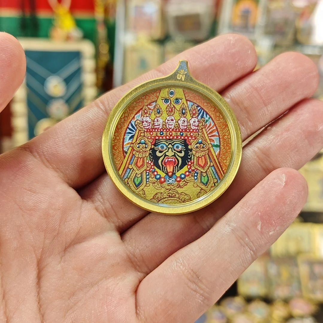 阿***馆吊坠纯手绘扎基拉姆唐卡