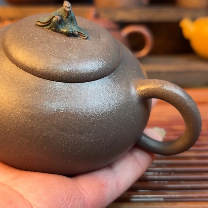 观山原矿天青泥紫砂壶170cc