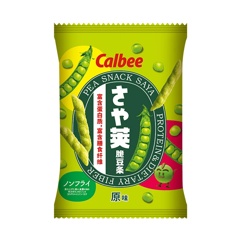 Calbee卡乐比豌豆脆进口豌豆条儿童薯条脆米条膨化食品办公室零食