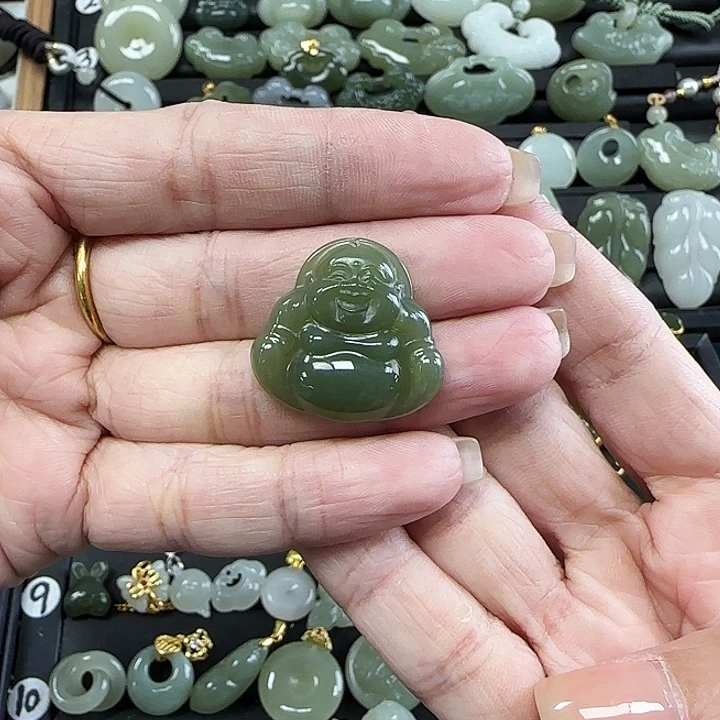 和田玉未镶嵌吊坠(不含链)