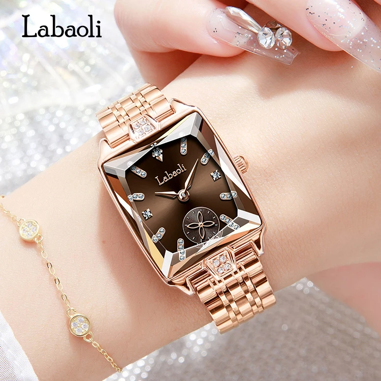 【涵涵】四叶草新款优雅气质百搭防水气质女士奢华复古石英腕表613