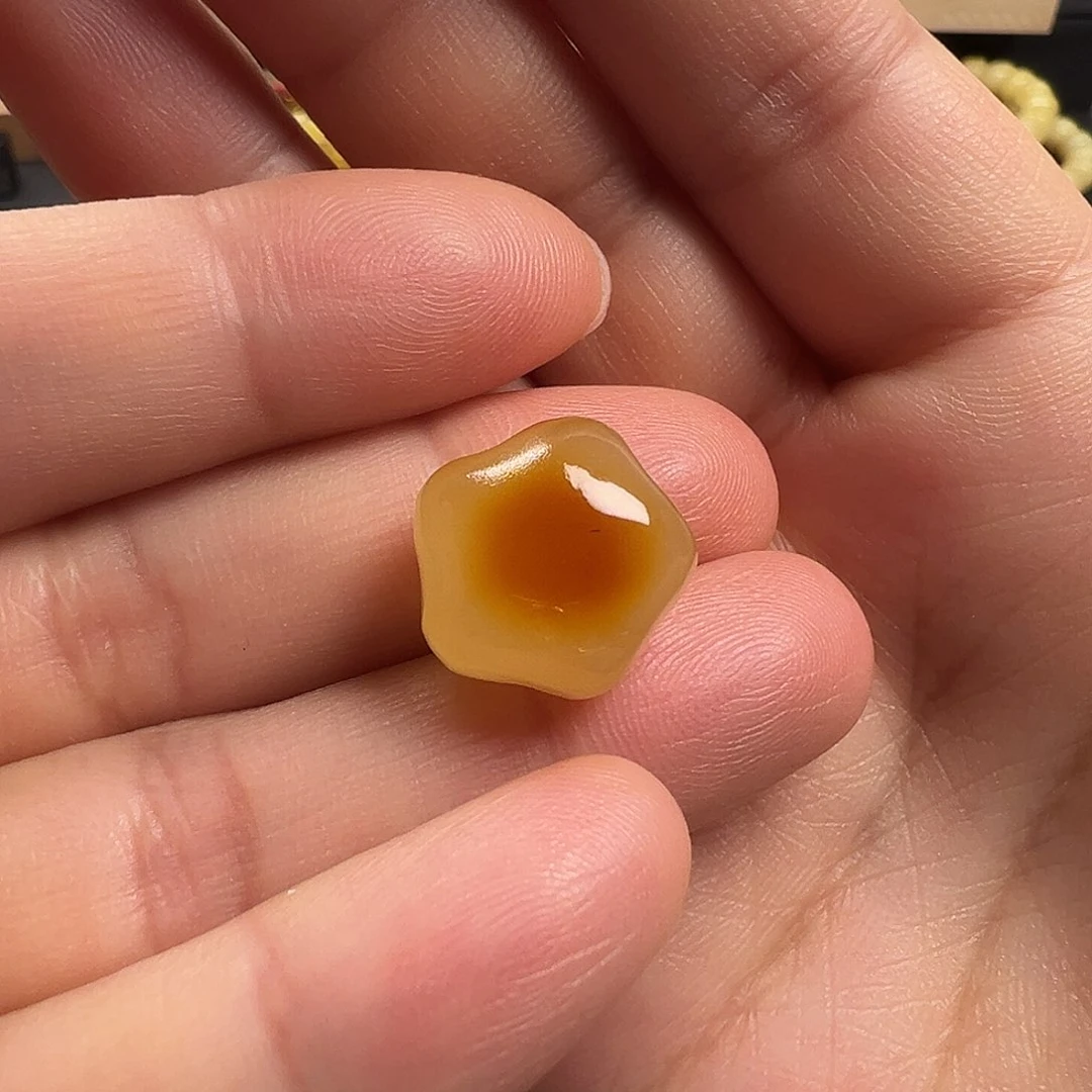 蜜蜡颈饰未镶嵌星星（打孔不退换）