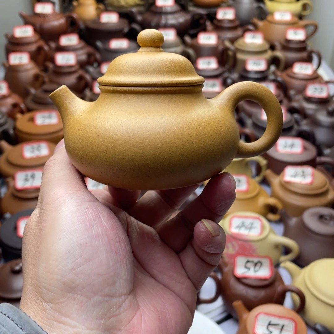 紫砂茶壶宜兴紫砂半手工
