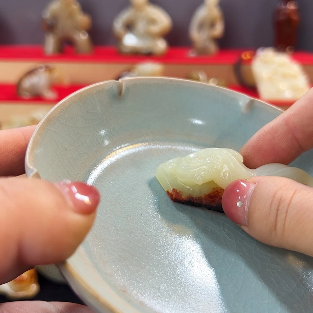 瓷片英****馆五大名窑瓷器摆件瓷片