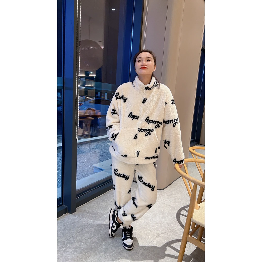 【宋晓暖】熊猫宝宝韩系家居套装秋冬时尚软糯柔软舒适NJ-WYF007