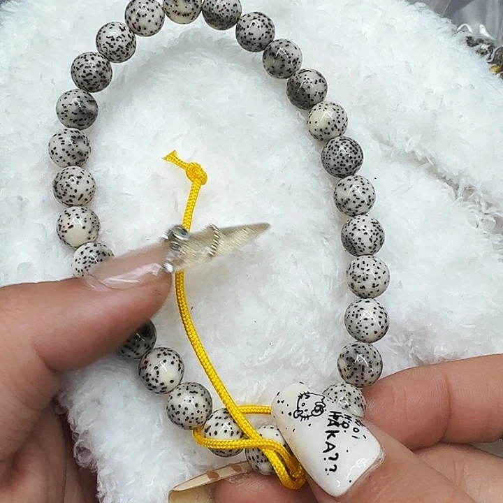 星月菩提手串407灭火月留白星月菩提0.9圆手持