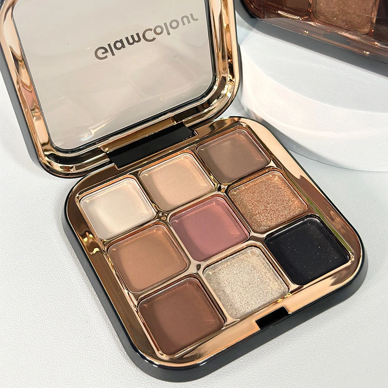 GLAMCOLOUR魔法色彩九色眼影盘一盘多用哑光珠光不飞粉大地色眼影