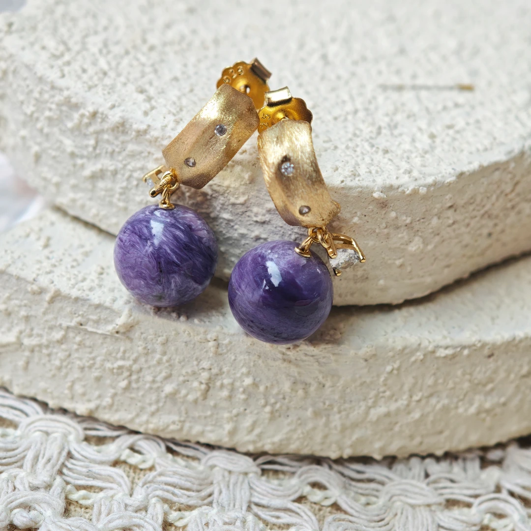 《紫霄》查罗石耳饰多样性其一发货