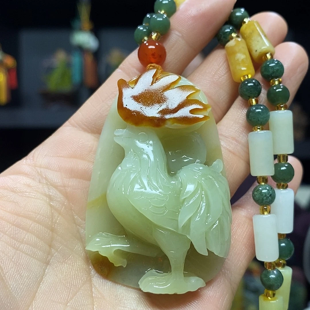 未镶嵌岫玉挂件吊坠