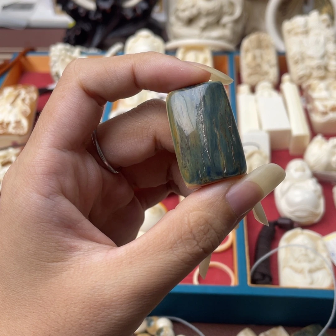 猛犸象牙手串/手链/手镯蓝皮肥皂