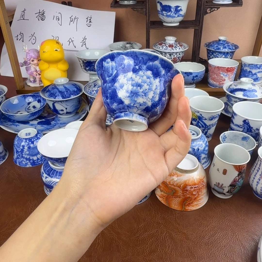 冬***雪景德镇陶瓷手绘作品