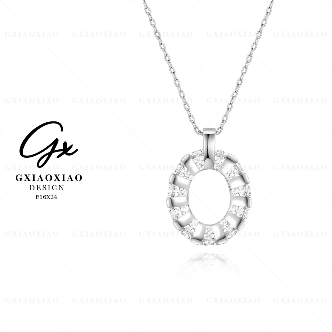 G XIAOXIAO 镀K金  【摩天轮】气质轻奢時尚百搭簡約项链 F16X24