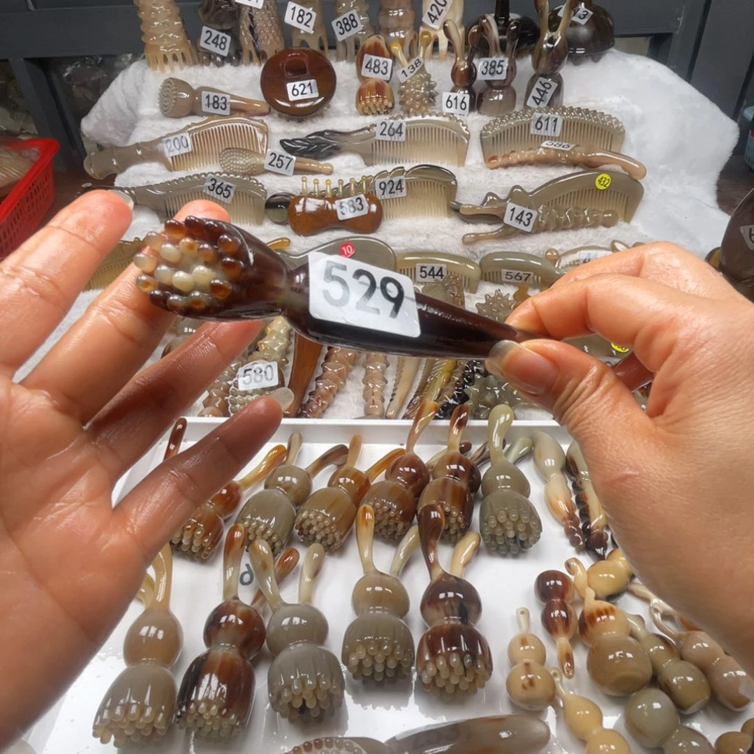 垚***锦牛角梳牛角福利款