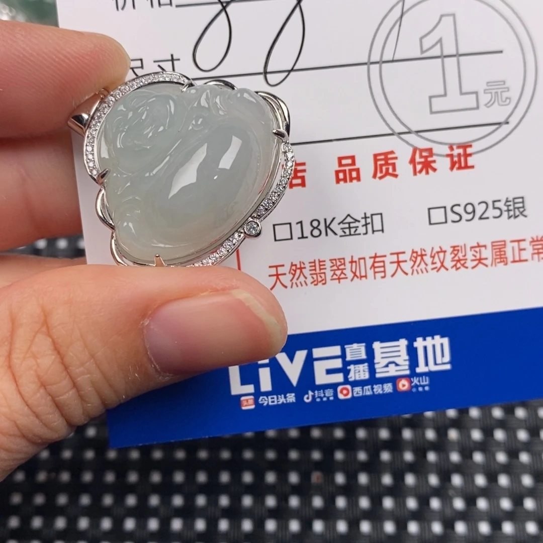 翡翠银S925镶嵌颈饰