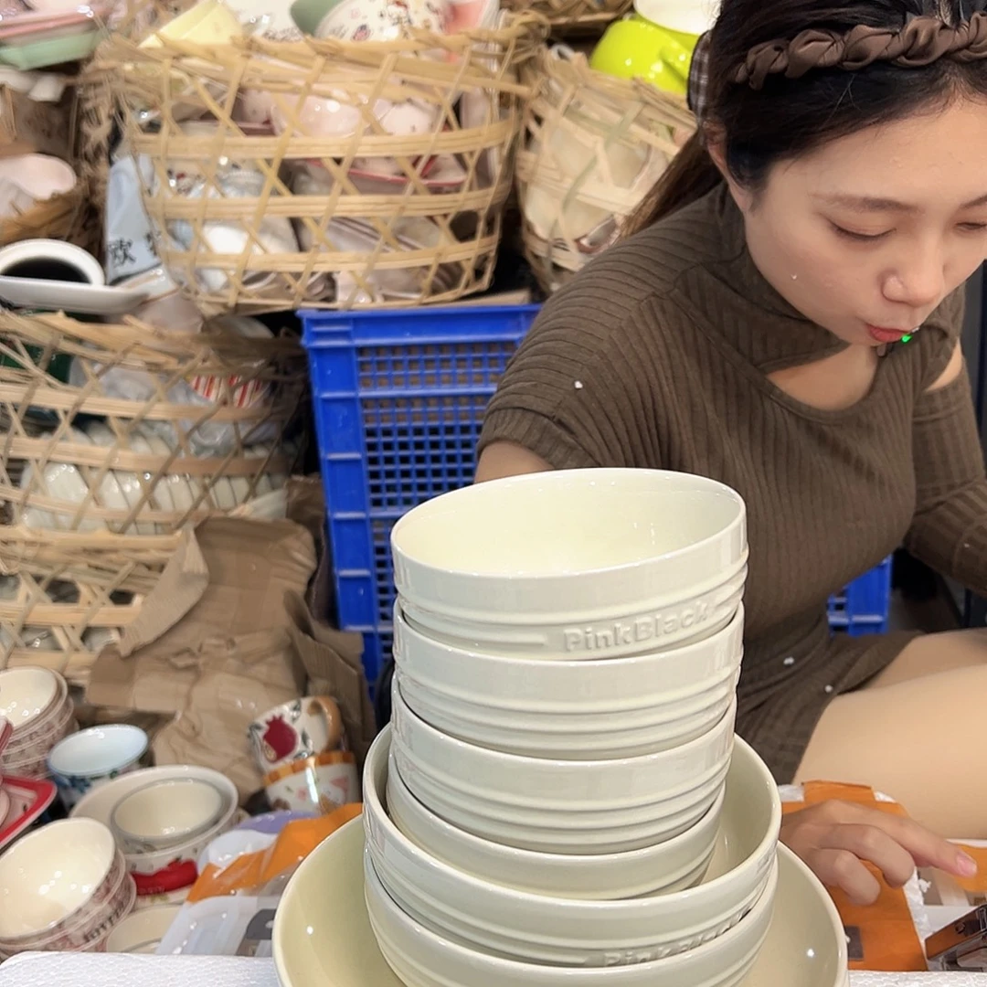 潮州陶瓷餐具微瑕8件套