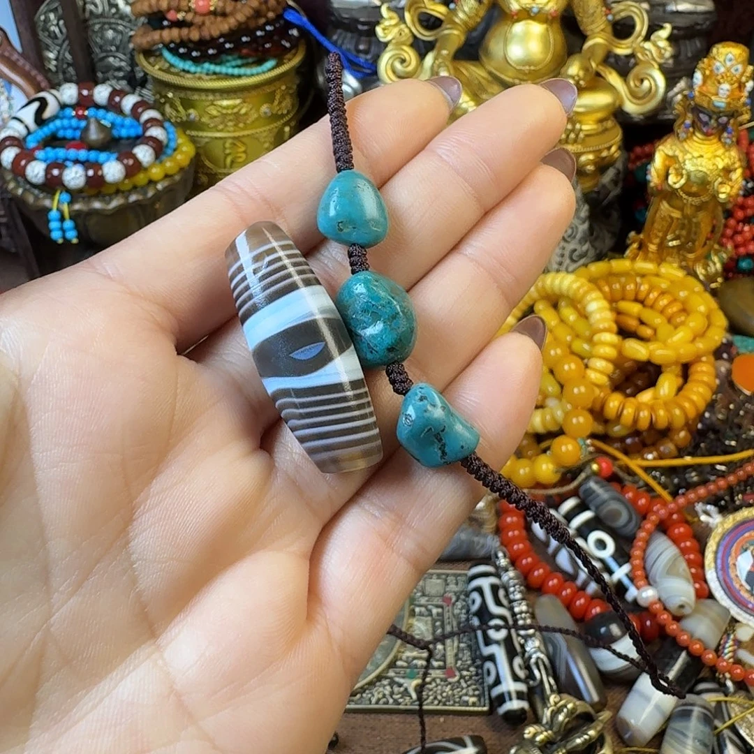 蓝***心泥塑扎西德勒独特设计