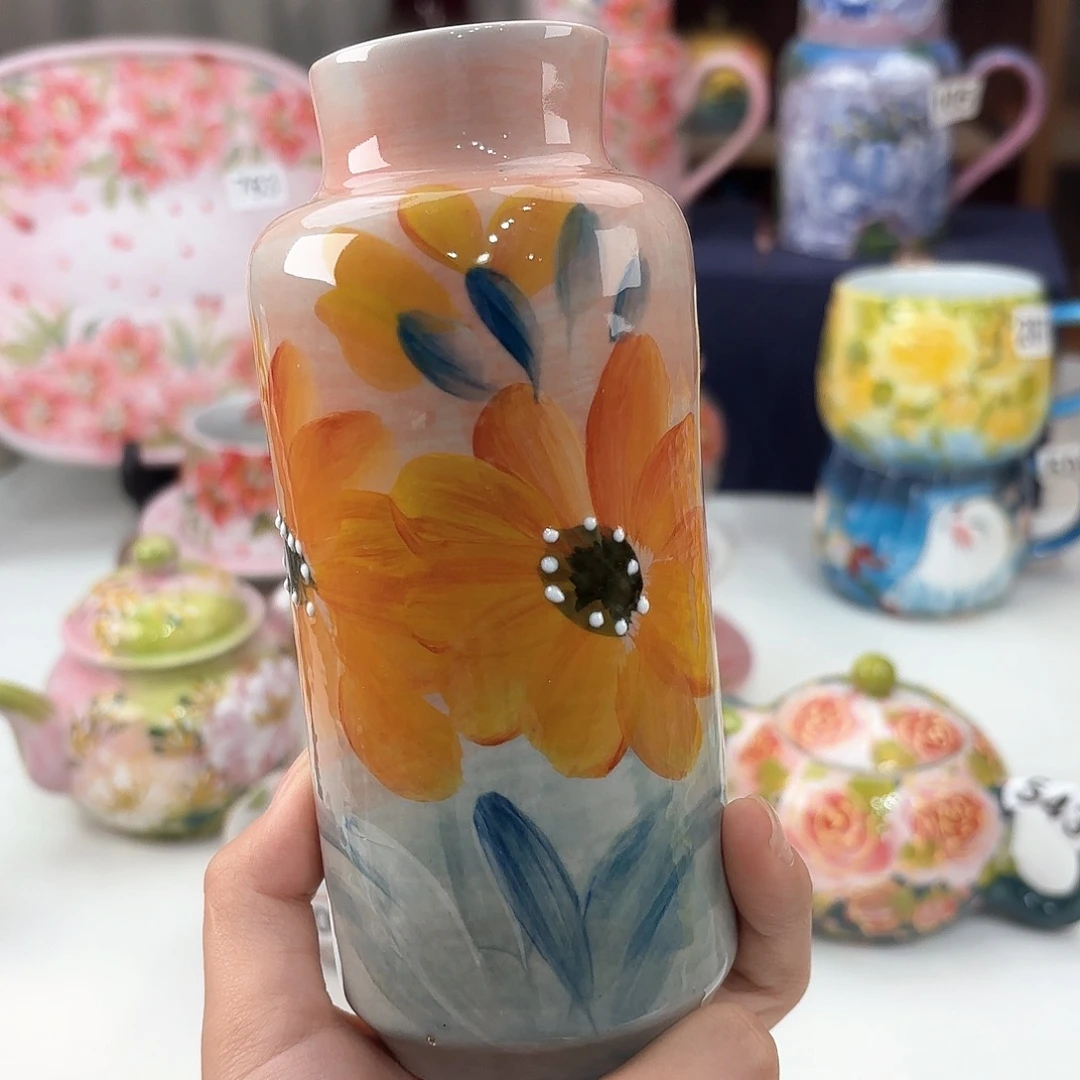 景德镇手绘高温釉下彩陶瓷茶具