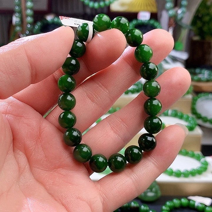 和田玉（碧玉）未镶嵌手链