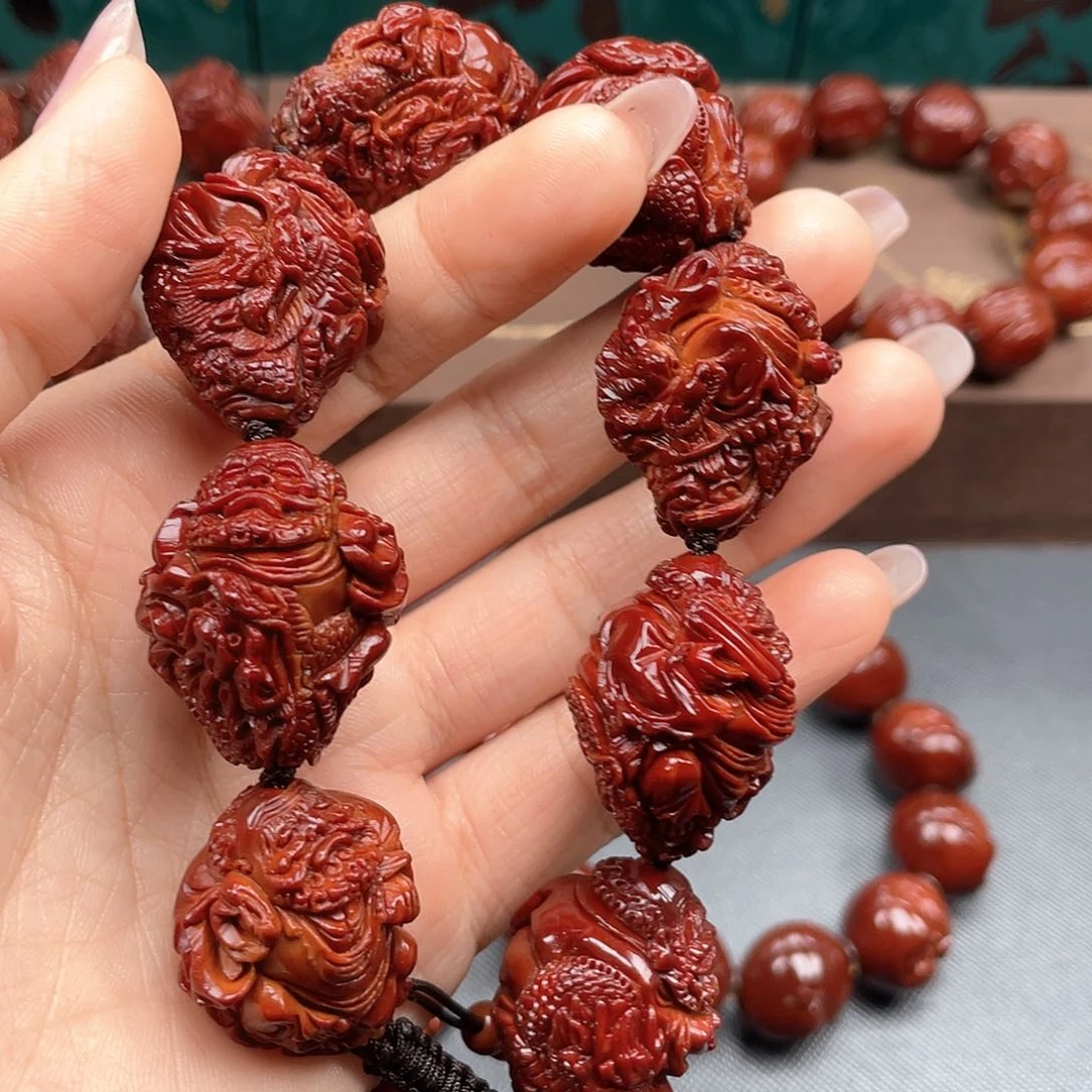 橄榄核手串※****※龙达摩手串