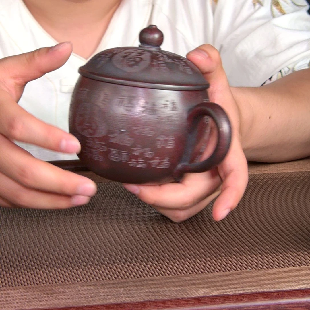 茶杯紫砂高货放漏