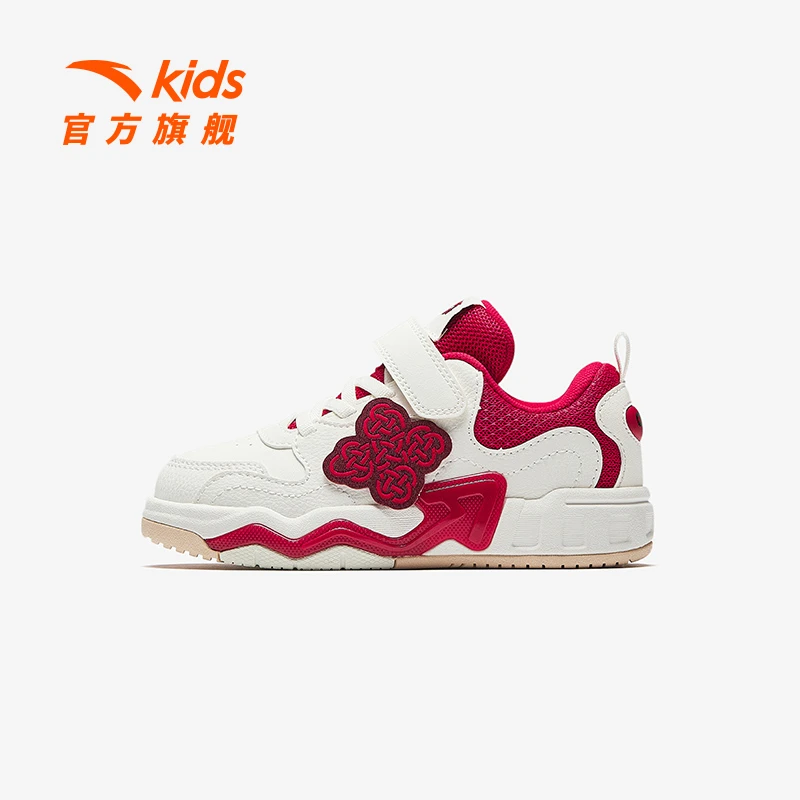 安踏儿童女小童板鞋25春季新款舒适防滑耐磨犟弹休闲鞋子潮9930