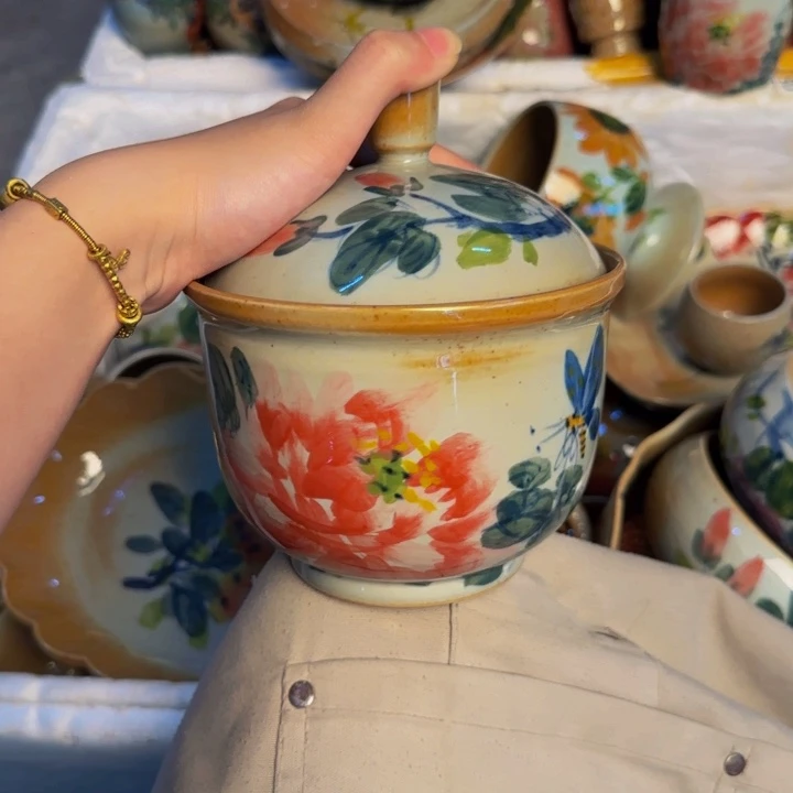 瓷片景德镇陶瓷手工手绘