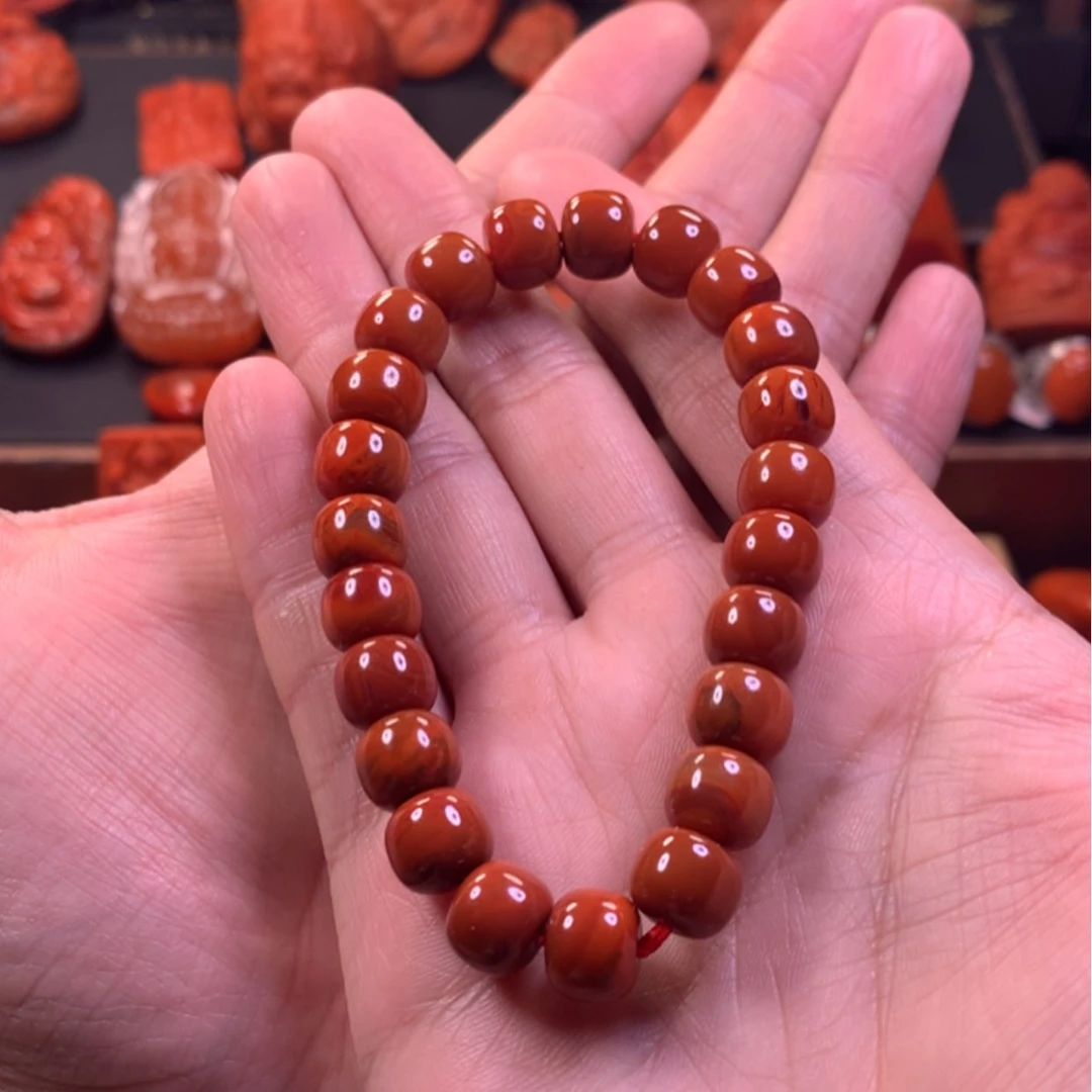 【闪购商品】南红玛瑙单圈手串未镶嵌星**宣