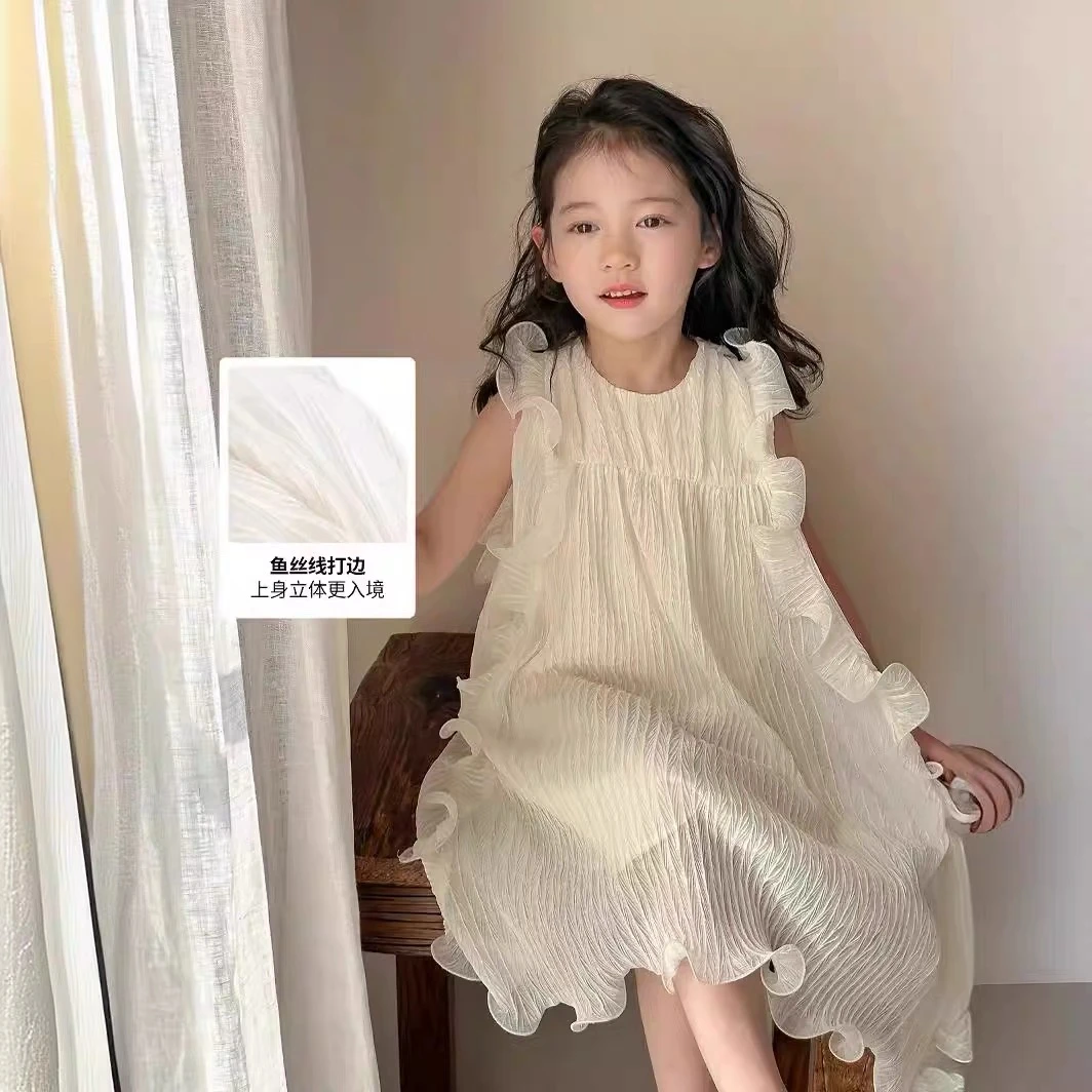 女童连衣裙2025夏季新款洋气海边度假裙公主裙儿童裙子