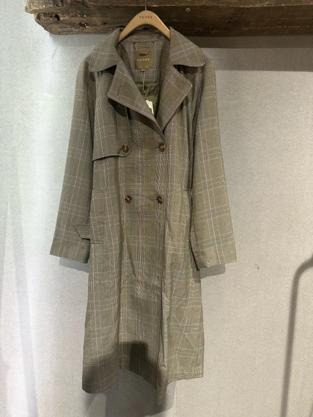 宇姐精选0180 长款格子风衣