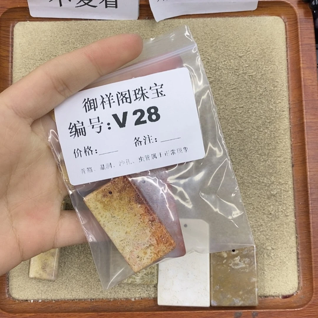 硅化珊瑚（珊瑚玉）颈饰未镶嵌H***Y