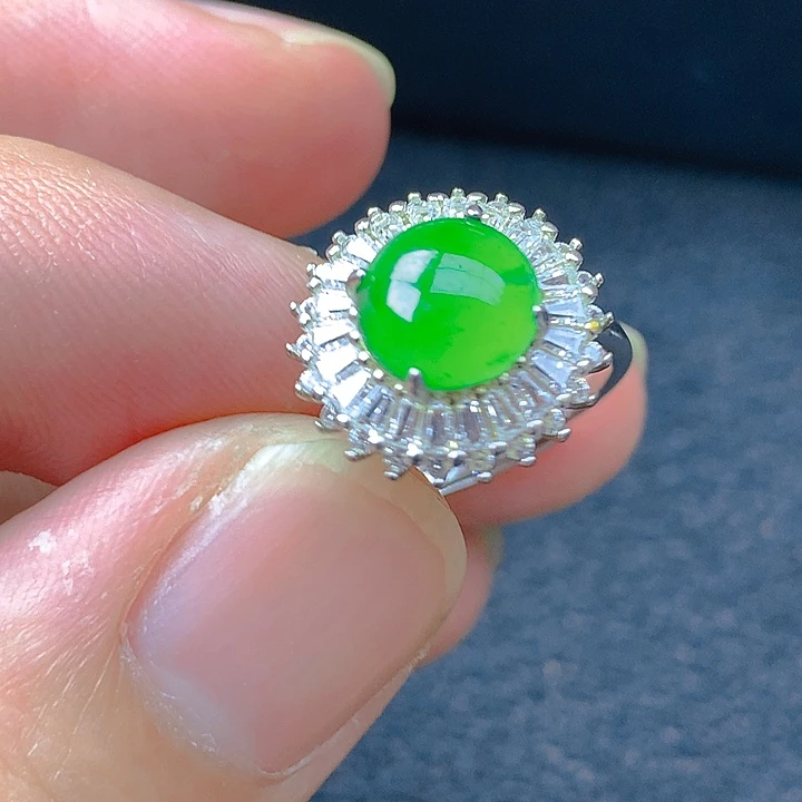 翡翠银S925镶嵌颈饰