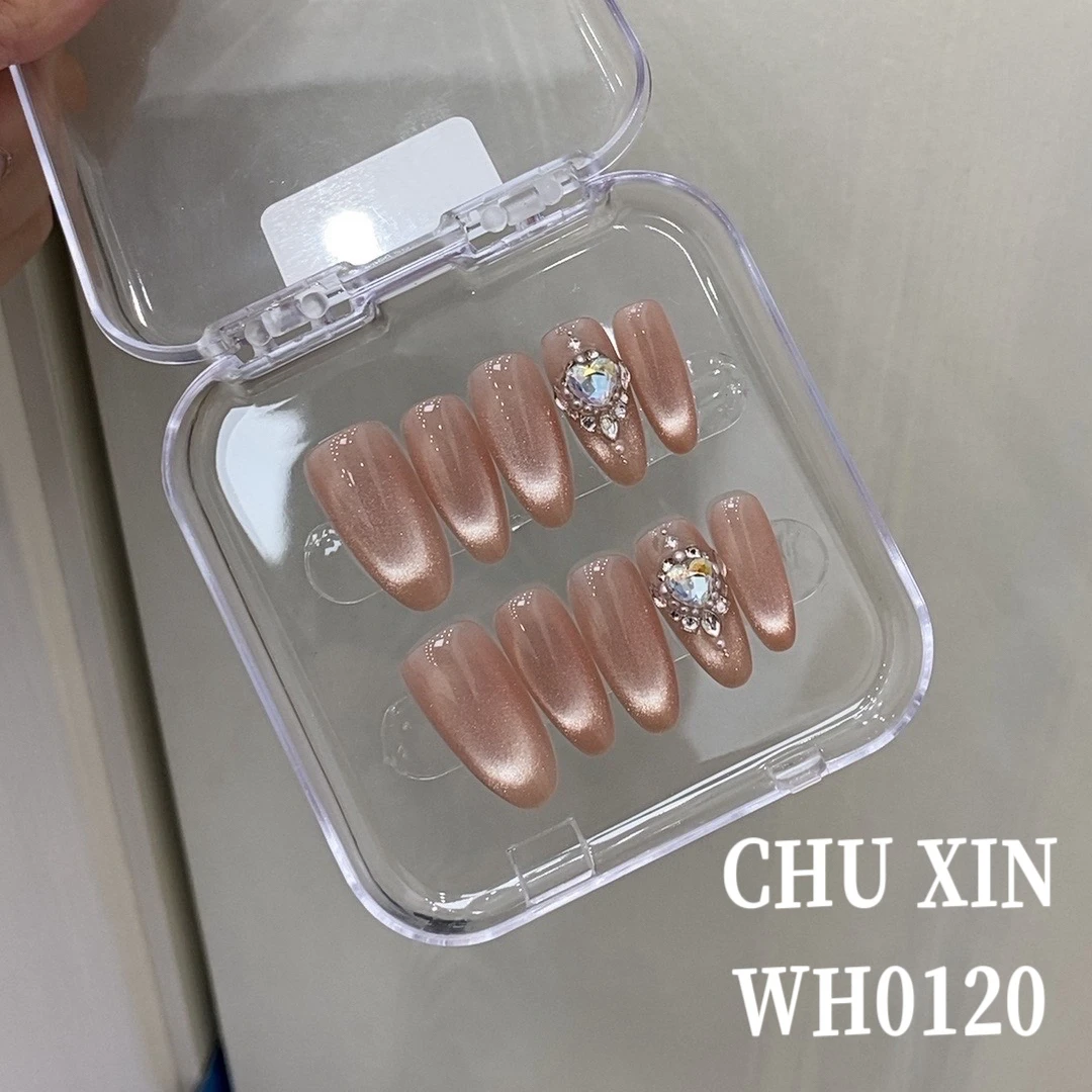 【WH0120女王权杖】纯手工穿戴甲夏日清新美甲可拆卸气质显白新款