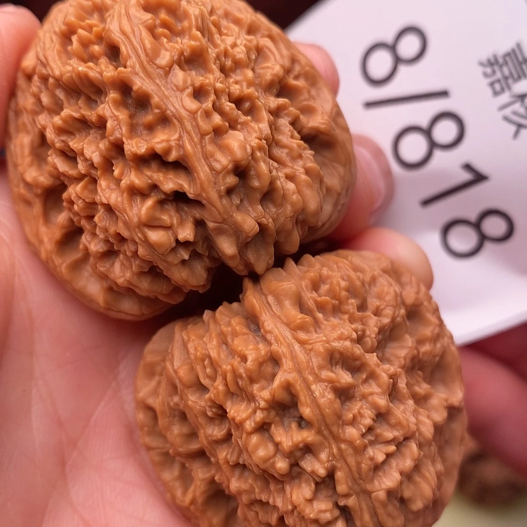 把件文玩核桃42三角疆