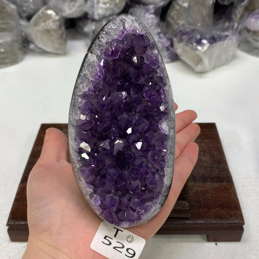 紫晶摆件未镶嵌水晶