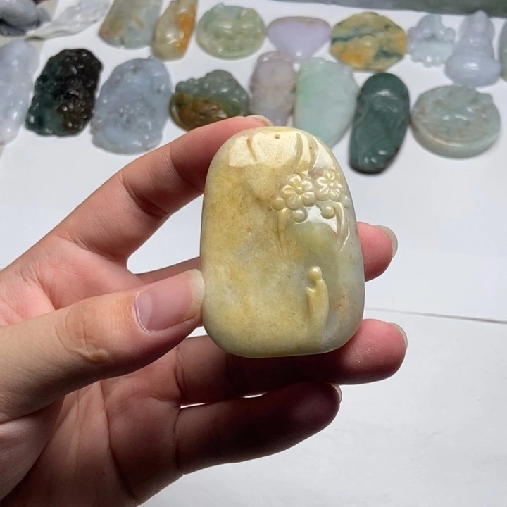 翡翠未镶嵌颈饰悟道20