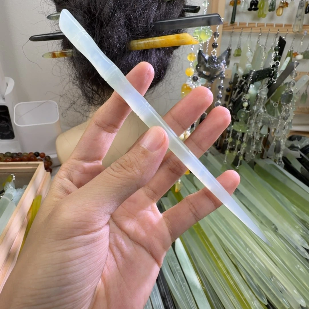 未镶嵌蛇纹石玉发饰