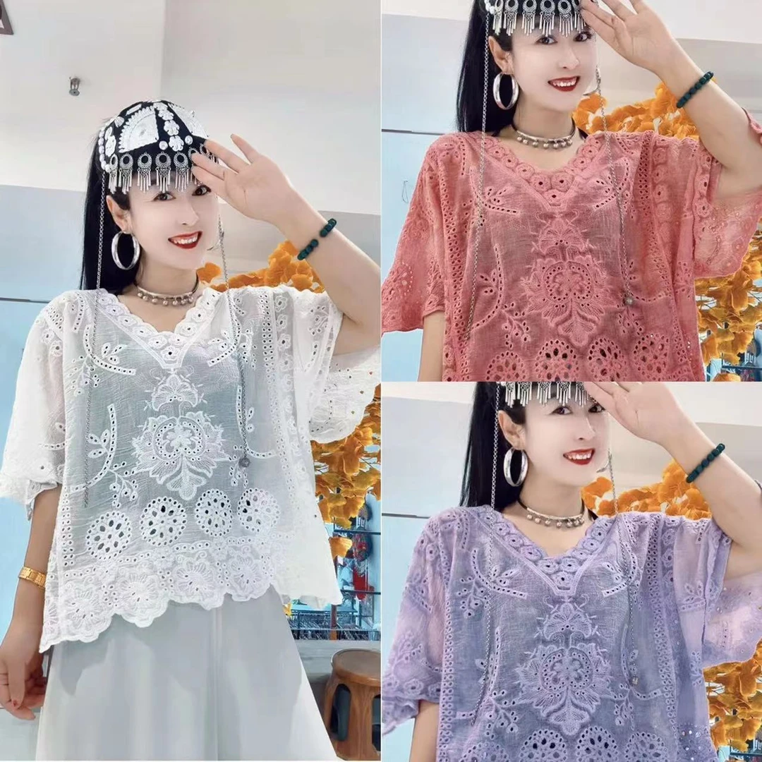 常规款套头款宽松型休闲上衣唐汉布衣新款Y