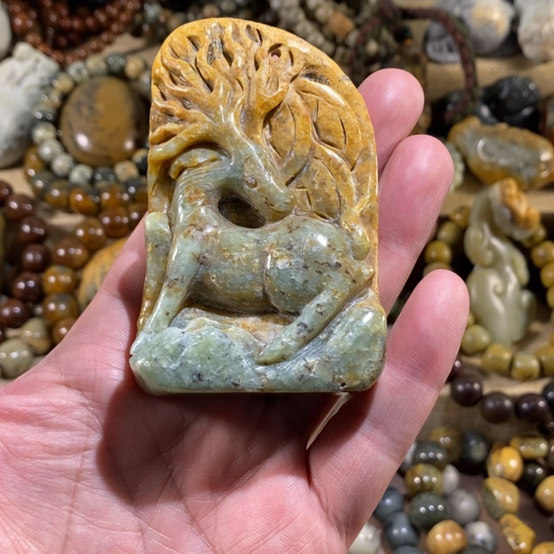 岫岩河磨玉（透闪石质玉）未镶嵌挂件