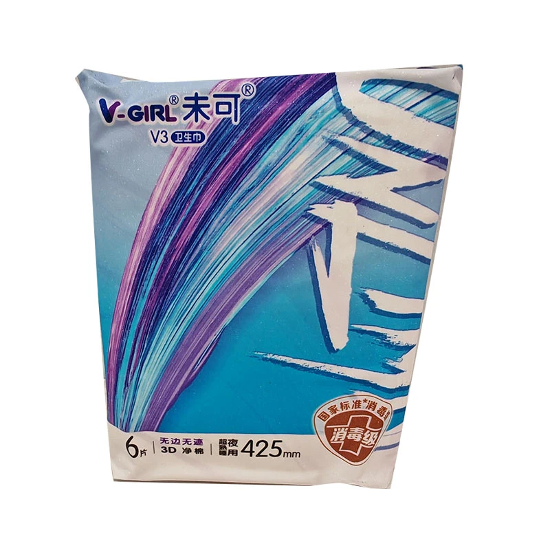 洁伶未可超熟睡夜用卫生巾425mm 6片/包