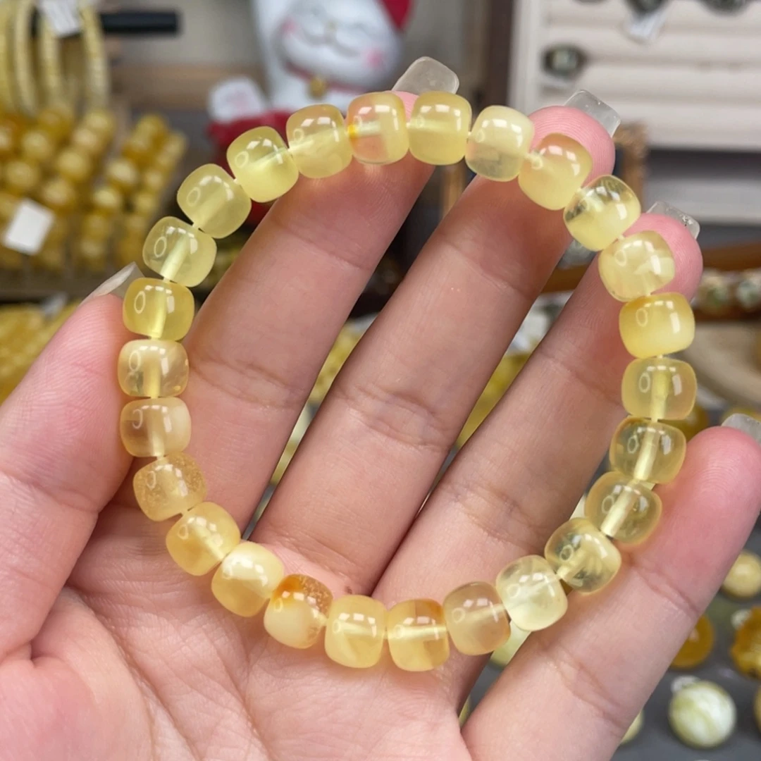 蜜蜡未镶嵌裸石手串73