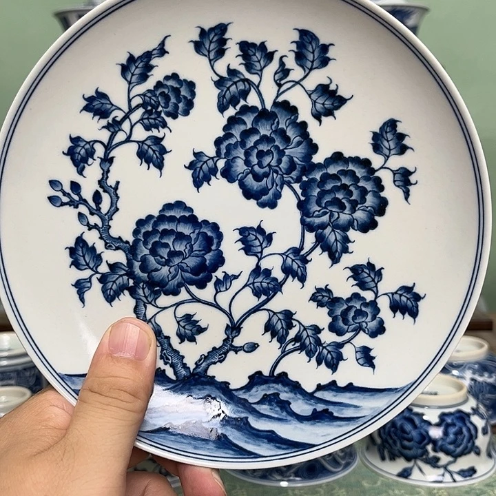 月季花壶承直径19厘米