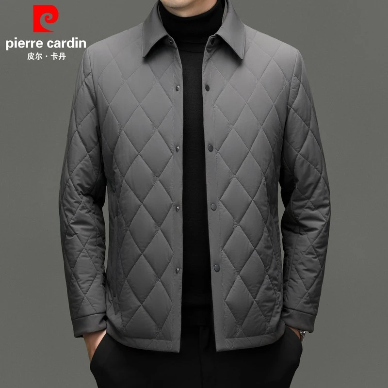 皮尔卡丹男士羽绒服2025冬季新款高端可拆卸鹅绒内胆夹克棉服外套