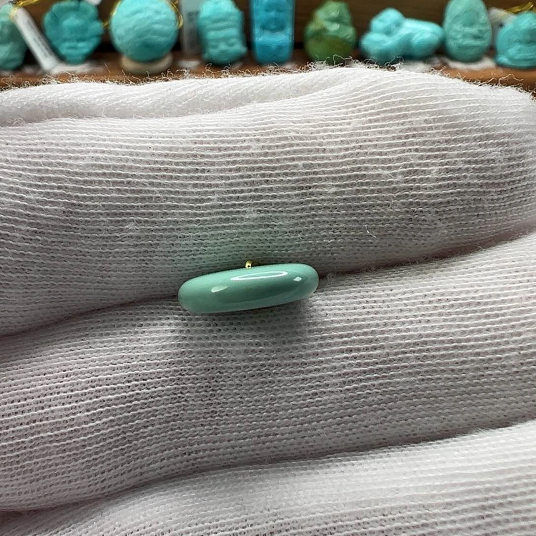 绿松石鼓珠 未镶嵌小*