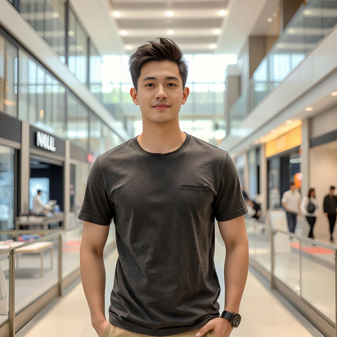 T恤快干休闲户外全棉纯色透气半袖夏季口袋t恤短袖