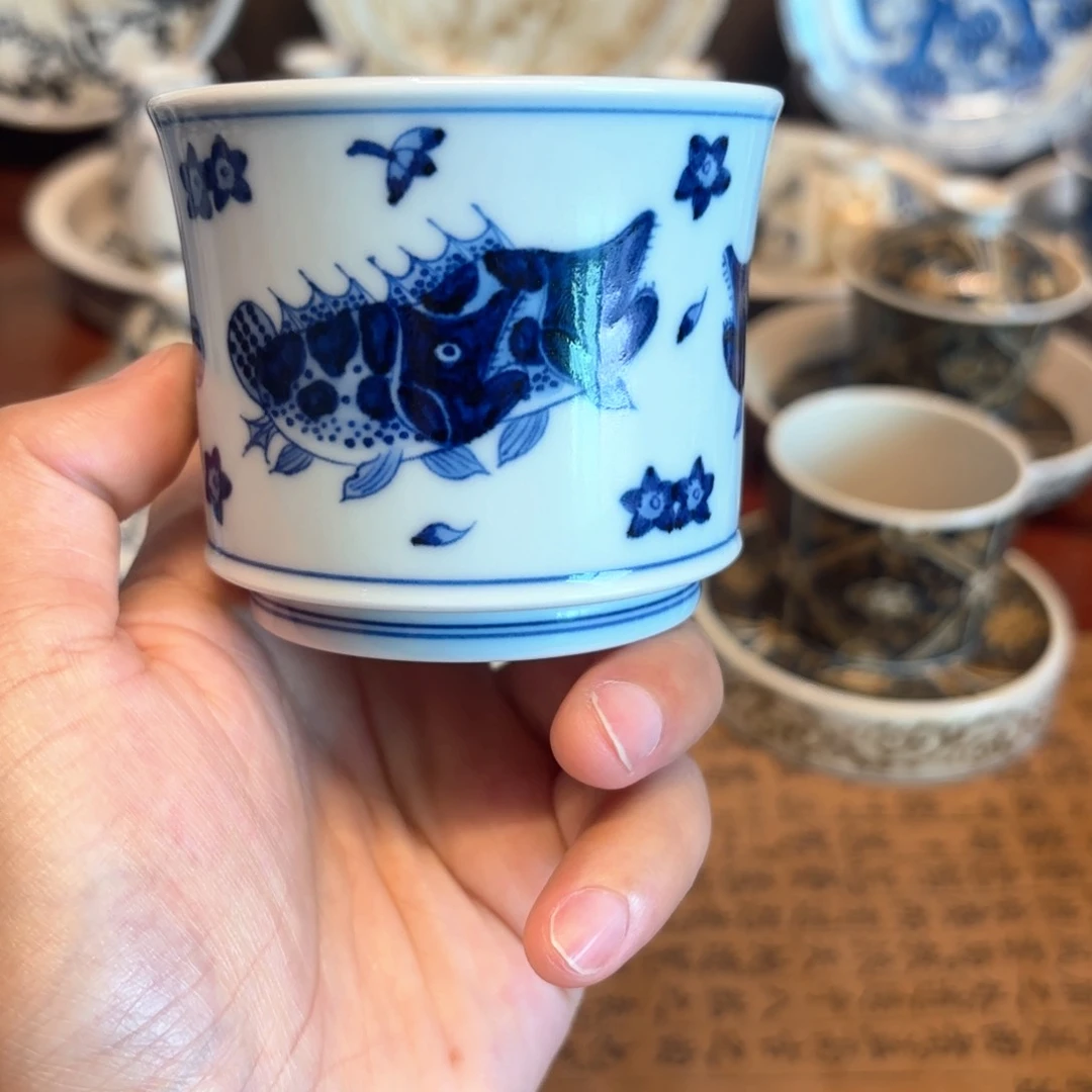 瓷片景德镇手工手绘茶具福利