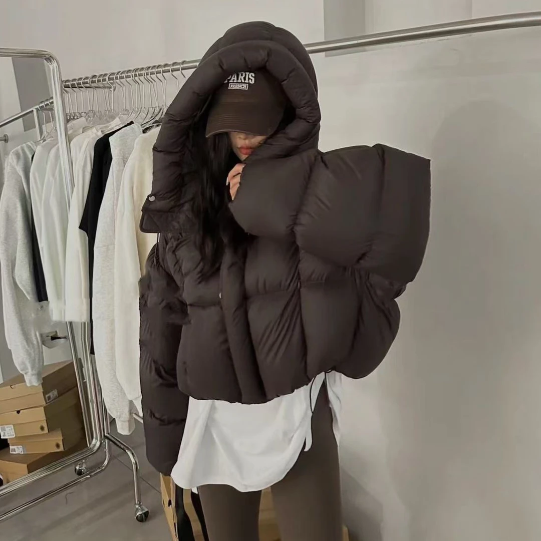 JUANMAO福秒（1jm26182#）短款泡芙！连帽羽绒服～12-20
