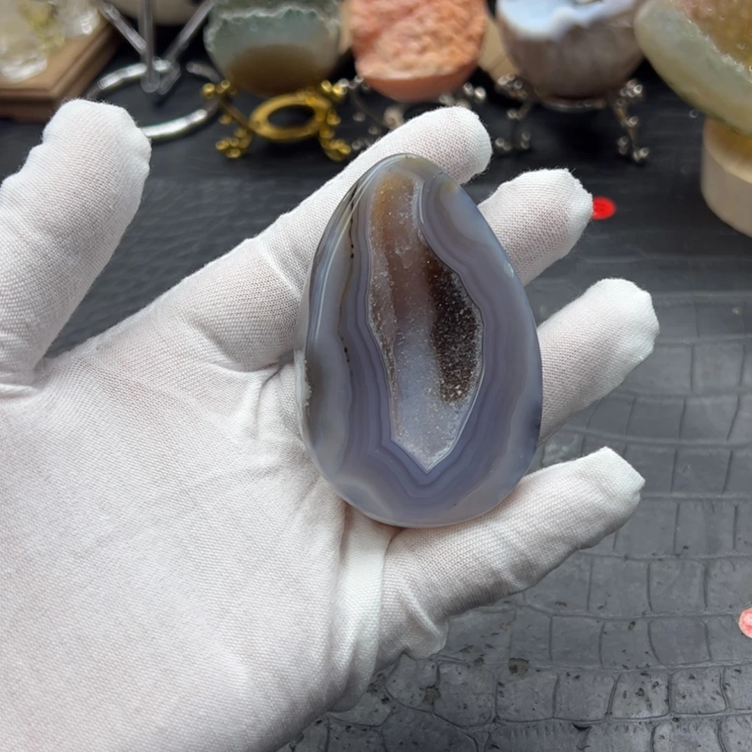 水晶未镶嵌珠宝半成品龙蛋97
