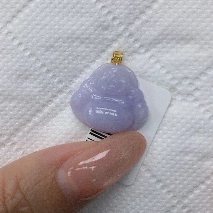 颈饰18K金镶嵌翡翠