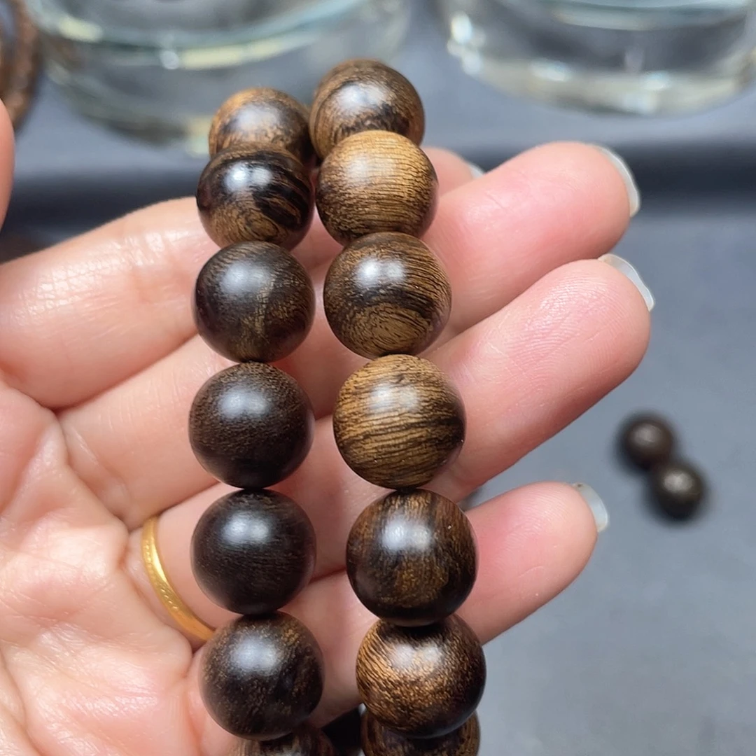 沉香手串幸*白棋瘤疤1.2