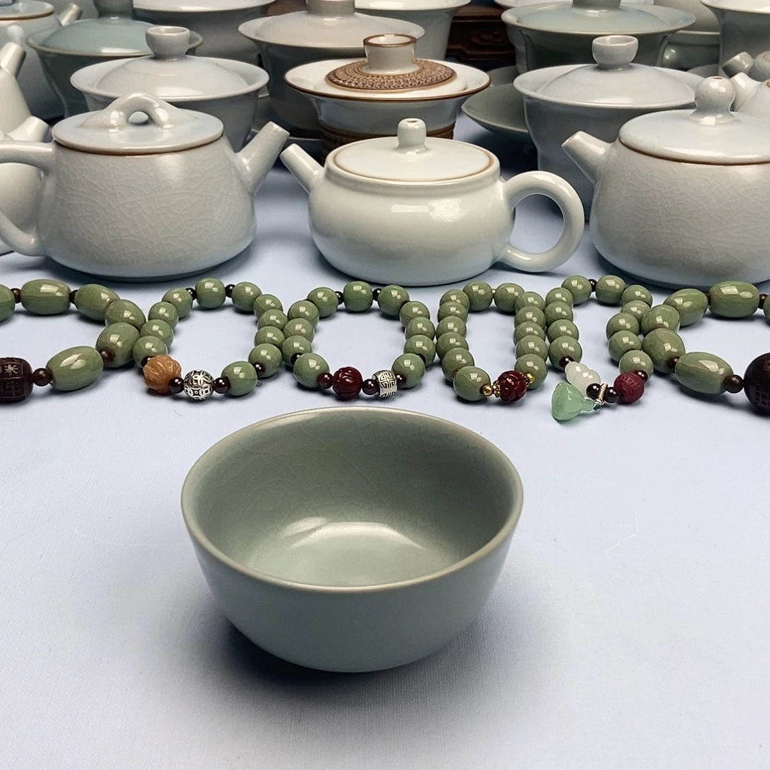 杯仿古釉压手杯原矿原釉原产地